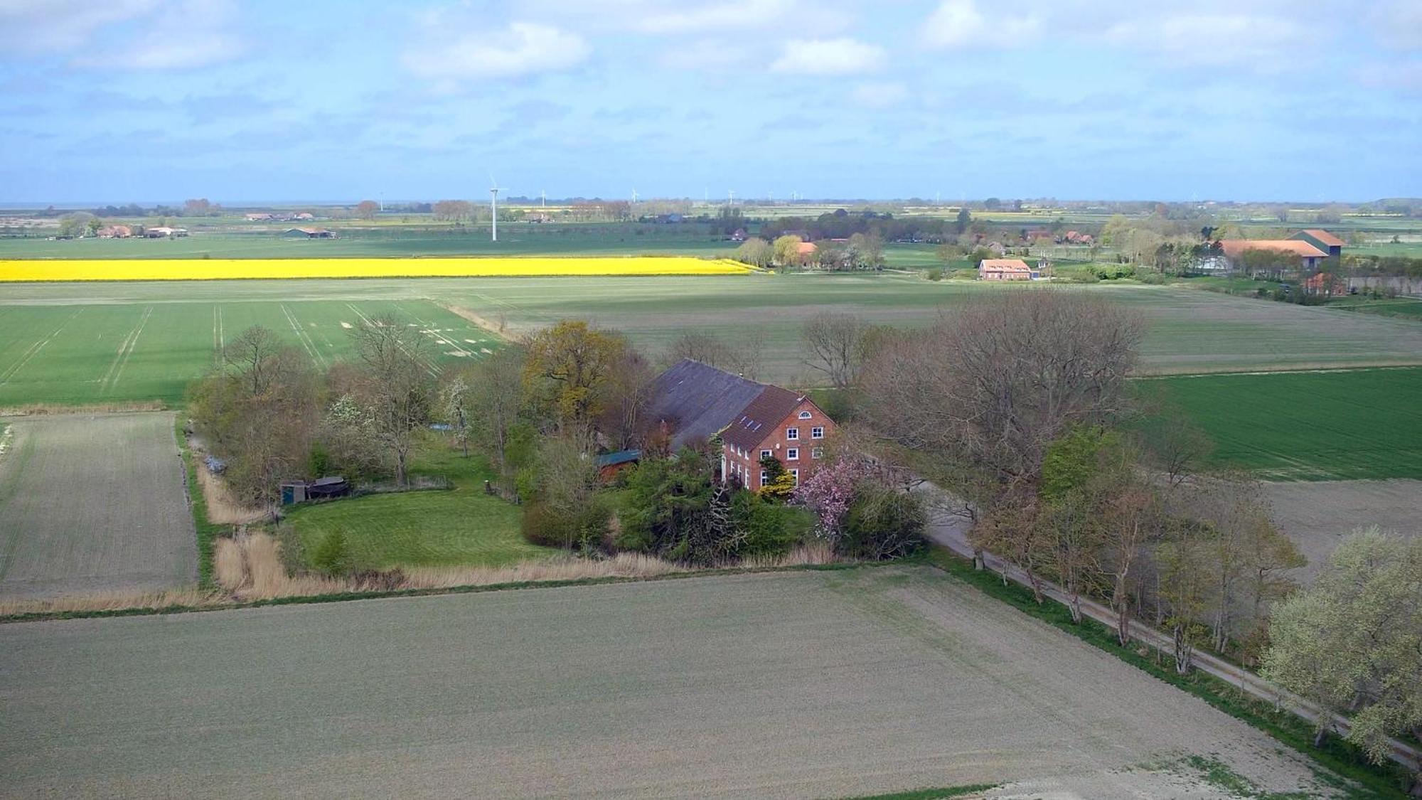 Mooi Stuv , Maisonettenwohnung , Gulfhof , Kachelofen Norden Exteriér fotografie